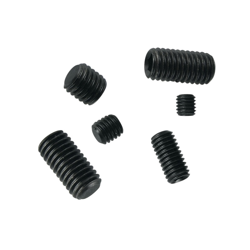 (5 Pack) Black Flat Point Grub Screw for Voltmeter